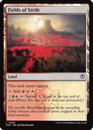 Fields of Strife (SOS-255) - Secrets of Strixhaven Foil | Grognard Games