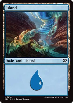 Island (0274) (SOS-274) - Secrets of Strixhaven Foil | Grognard Games