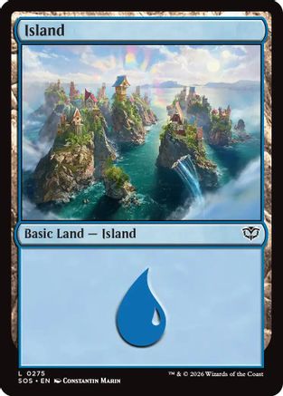 Island (0275) (SOS-275) - Secrets of Strixhaven Foil | Grognard Games