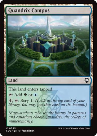 Quandrix Campus (SOC-395) - Commander: Secrets of Strixhaven | Grognard Games