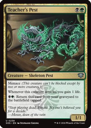 Teacher's Pest (SOS-238) - Secrets of Strixhaven Foil | Grognard Games