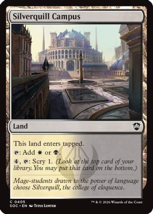 Silverquill Campus (SOC-405) - Commander: Secrets of Strixhaven | Grognard Games