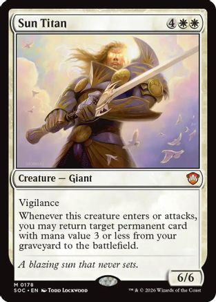 Sun Titan (SOC-178) - Commander: Secrets of Strixhaven | Grognard Games