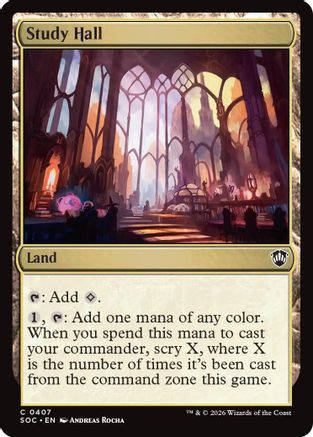 Study Hall (SOC-407) - Commander: Secrets of Strixhaven | Grognard Games