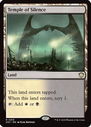 Temple of Silence (SOC-415) - Commander: Secrets of Strixhaven | Grognard Games