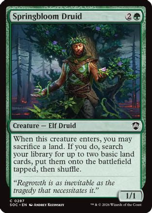 Springbloom Druid (SOC-287) - Commander: Secrets of Strixhaven | Grognard Games
