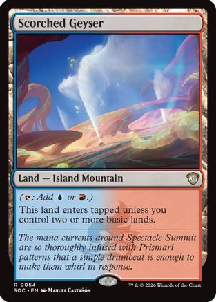 Scorched Geyser (SOC-054) - Commander: Secrets of Strixhaven | Grognard Games