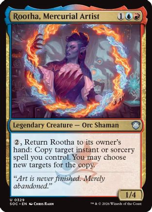 Rootha, Mercurial Artist (SOC-329) - Commander: Secrets of Strixhaven | Grognard Games