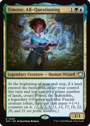 Zimone, All-Questioning (SOC-340) - Commander: Secrets of Strixhaven | Grognard Games