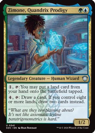 Zimone, Quandrix Prodigy (SOC-341) - Commander: Secrets of Strixhaven | Grognard Games