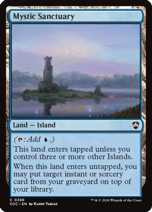 Mystic Sanctuary (SOC-388) - Commander: Secrets of Strixhaven | Grognard Games