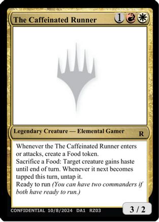 The Caffeinated Runner (UNK-) - Un-Known Event Playtest Cards | Grognard Games