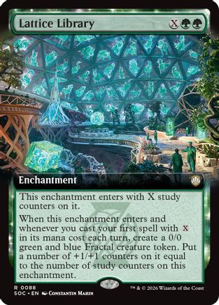 Lattice Library (Extended Art) (SOC-088) - Commander: Secrets of Strixhaven | Grognard Games