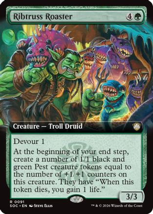 Ribtruss Roaster (Extended Art) (SOC-091) - Commander: Secrets of Strixhaven | Grognard Games