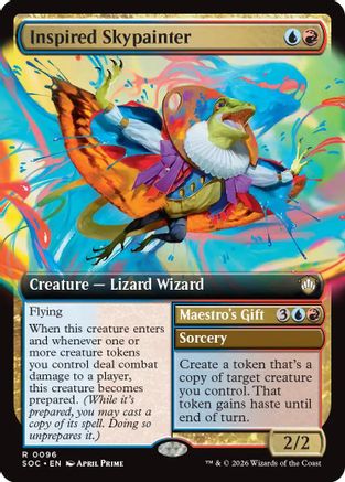 Inspired Skypainter (Extended Art) (SOC-096) - Commander: Secrets of Strixhaven | Grognard Games