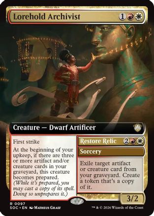 Lorehold Archivist (Extended Art) (SOC-097) - Commander: Secrets of Strixhaven | Grognard Games