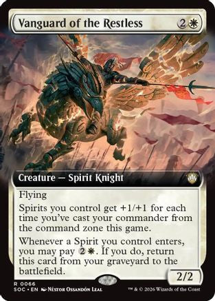 Vanguard of the Restless (Extended Art) (SOC-066) - Commander: Secrets of Strixhaven | Grognard Games