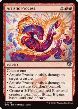 Artistic Process (SOS-108) - Secrets of Strixhaven Foil | Grognard Games