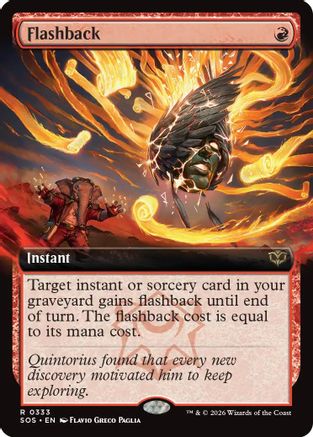 Flashback (Extended Art) (SOS-333) - Secrets of Strixhaven Foil | Grognard Games