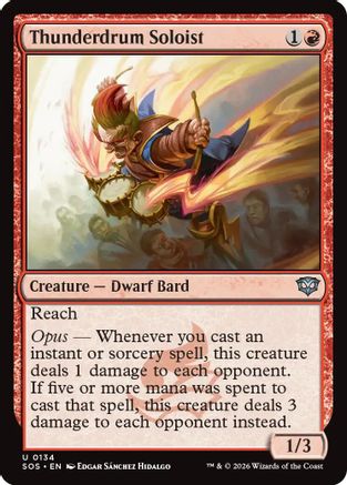 Thunderdrum Soloist (SOS-134) - Secrets of Strixhaven Foil | Grognard Games