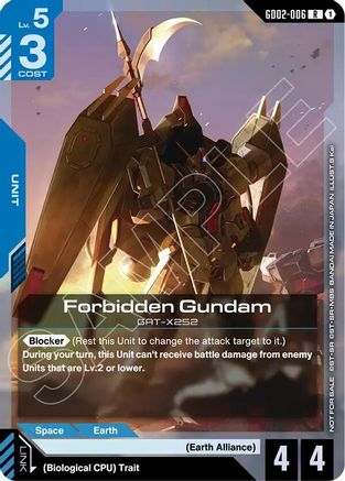 Forbidden Gundam (Store Tournament Participant Pack 04) - Gundam Promotional Cards (GD02-006) Holofoil | Grognard Games