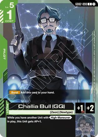 Challia Bull (GQ) (Store Tournament Participant Pack 04) - Gundam Promotional Cards (GD02-090) Holofoil | Grognard Games