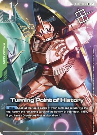 Turning Point of History (Store Tournament Winner Pack 04) - Gundam Promotional Cards (GD02-104) Holofoil | Grognard Games