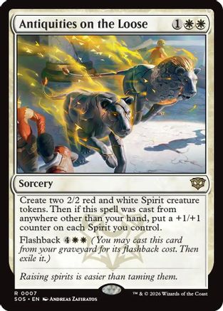 Antiquities on the Loose (SOS-007) - Secrets of Strixhaven Foil | Grognard Games