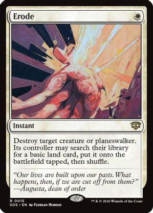 Erode (SOS-015) - Secrets of Strixhaven Foil | Grognard Games