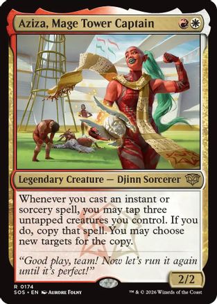 Aziza, Mage Tower Captain (SOS-174) - Secrets of Strixhaven | Grognard Games