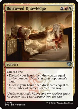 Borrowed Knowledge (SOS-178) - Secrets of Strixhaven Foil | Grognard Games