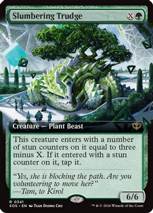 Slumbering Trudge (Extended Art) (SOS-341) - Secrets of Strixhaven Foil | Grognard Games