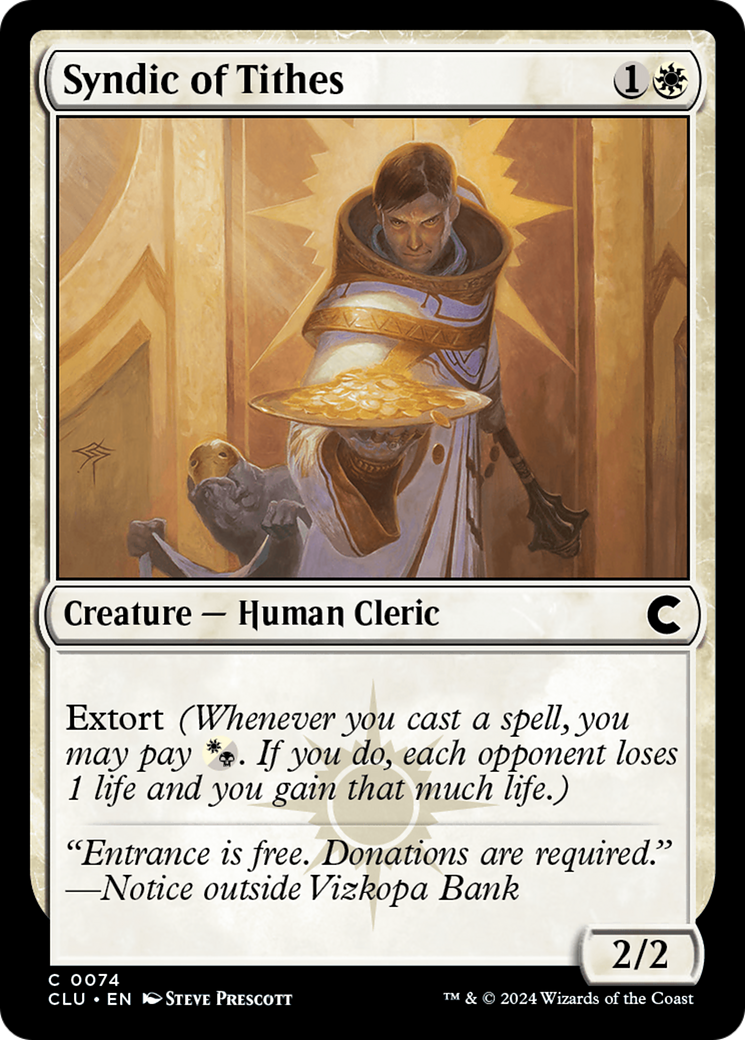 Syndic of Tithes [Ravnica: Clue Edition] | Grognard Games