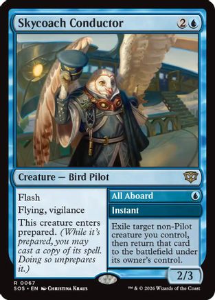 Skycoach Conductor (SOS-067) - Secrets of Strixhaven Foil | Grognard Games