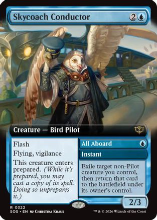 Skycoach Conductor (Extended Art) (SOS-322) - Secrets of Strixhaven Foil | Grognard Games