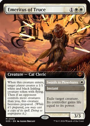 Emeritus of Truce (Extended Art) (SOS-309) - Secrets of Strixhaven Foil | Grognard Games