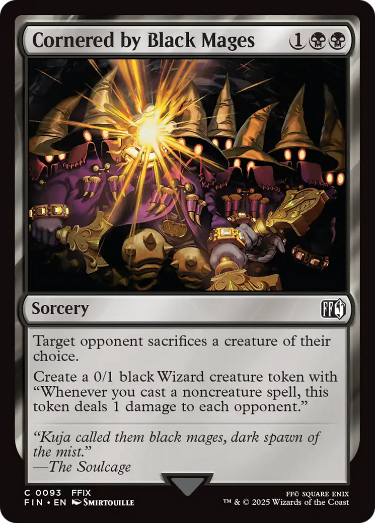 Cornered by Black Mages (FIN-093) - FINAL FANTASY Foil | Grognard Games