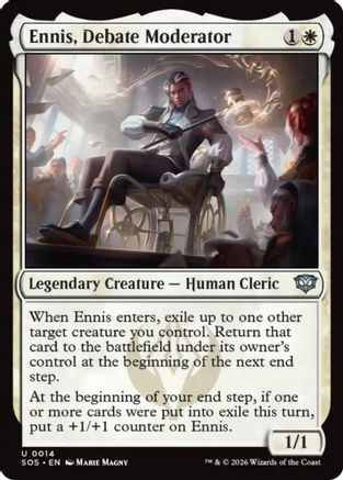 Ennis, Debate Moderator (SOS-014) - Secrets of Strixhaven Foil | Grognard Games