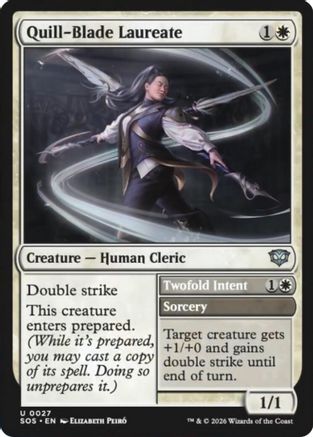 Quill-Blade Laureate (SOS-027) - Secrets of Strixhaven Foil | Grognard Games