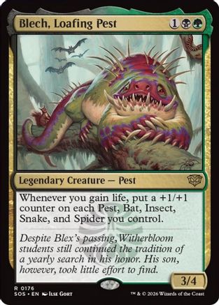 Blech, Loafing Pest (SOS-176) - Secrets of Strixhaven Foil | Grognard Games