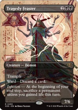 Tragedy Feaster (Borderless) (SOS-293) - Secrets of Strixhaven Foil | Grognard Games