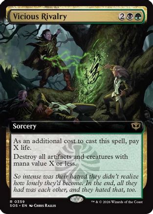 Vicious Rivalry (Extended Art) (SOS-359) - Secrets of Strixhaven Foil | Grognard Games
