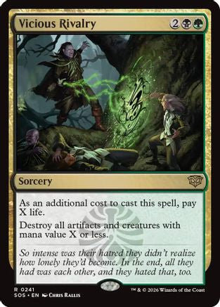 Vicious Rivalry (SOS-241) - Secrets of Strixhaven Foil | Grognard Games