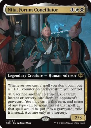 Nita, Forum Conciliator (Extended Art) (SOS-354) - Secrets of Strixhaven | Grognard Games