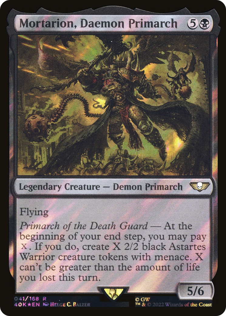 Mortarion, Daemon Primarch (Surge Foil) [Universes Beyond: Warhammer 40,000] | Grognard Games
