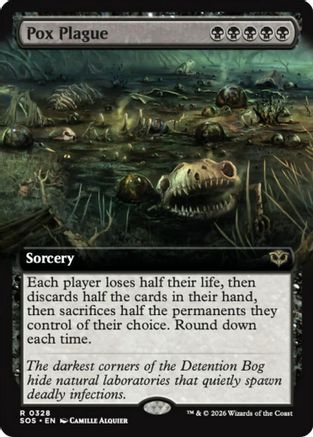 Pox Plague (Extended Art) (SOS-328) - Secrets of Strixhaven Foil | Grognard Games