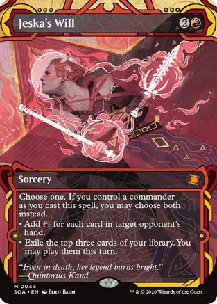 Jeska's Will (SOA-044) - Secrets of Strixhaven: Mystical Archive | Grognard Games