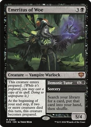 Emeritus of Woe (SOS-080) - Secrets of Strixhaven Foil | Grognard Games