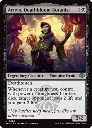 Arnyn, Deathbloom Botanist (SOS-074) - Secrets of Strixhaven Foil | Grognard Games