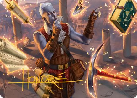 Dig Site Inventory Art Card (Gold-Stamped Signature) (ASSOS-002) - Art Series: Secrets of Strixhaven | Grognard Games